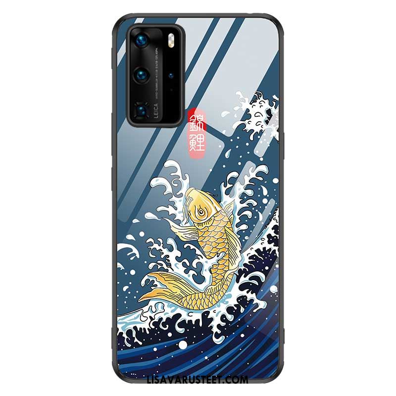 Huawei P40 Pro Kuoret Lasi Tide-brändi Suojaus Vuosikerta Kuori Verkossa