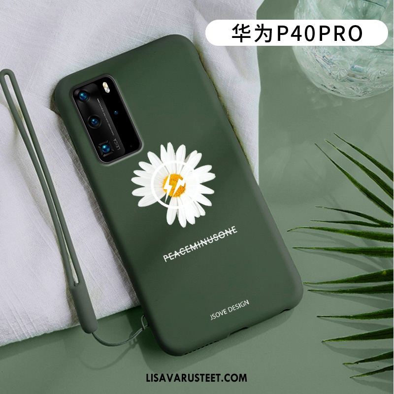 Huawei P40 Pro Kuoret Murtumaton Silikoni Tuuli Vihreä Kuori Netistä