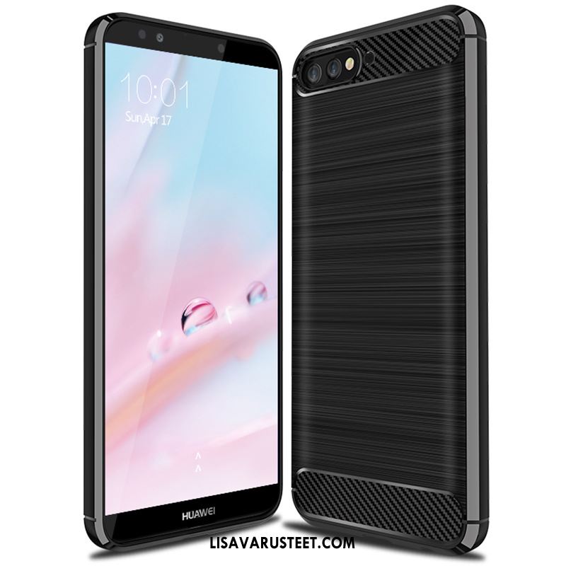 Huawei Y6 2018 Kuoret All Inclusive Murtumaton Kotelo Suojaus Musta Myynti