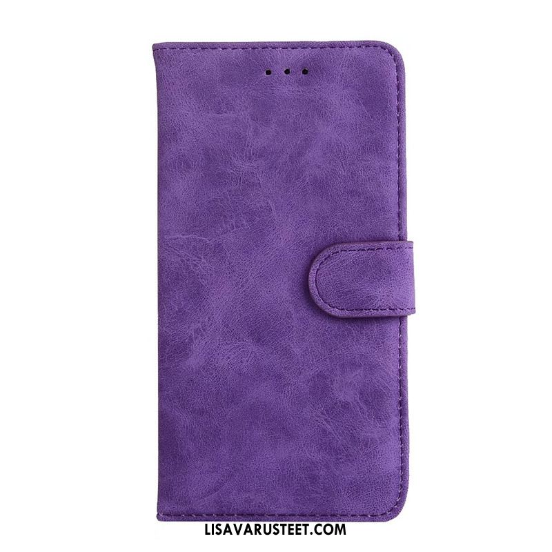 Huawei Y7 2018 Kuoret Puhelimen Nahkakotelo Murtumaton Pesty Suede Violetti Kuori Osta