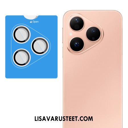 Karkaistusta Lasista Valmistettu Linssisuoja Huawei Pura 80 Itseasentuva Kehys (mustat Ympyrät)