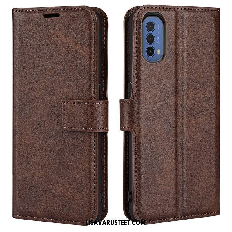 Kotelot Moto E40 / E30 / E20 Ohut Extreme Leather -efekti