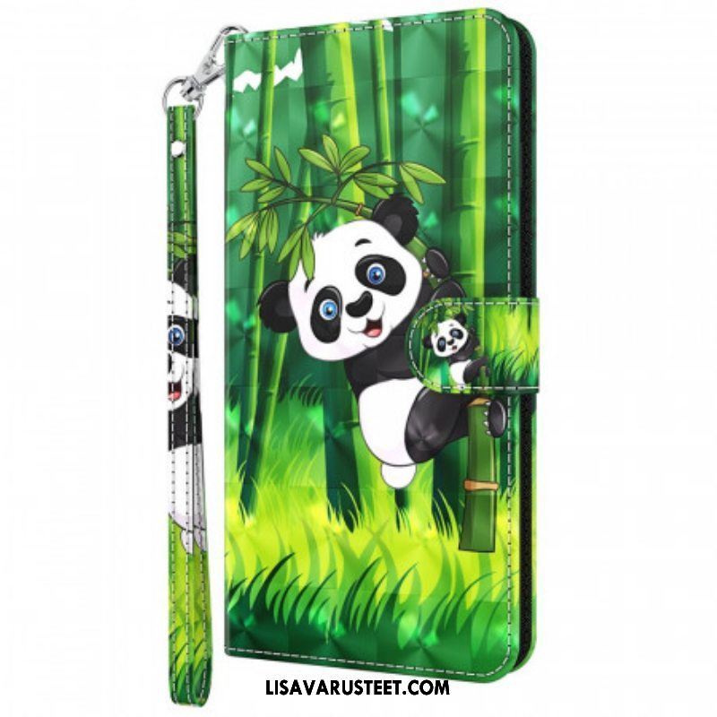 Kotelot Moto G71 5G Panda Ja Bambu