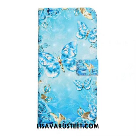 Kotelot Oneplus Nord 4 3d Siniset Perhoset