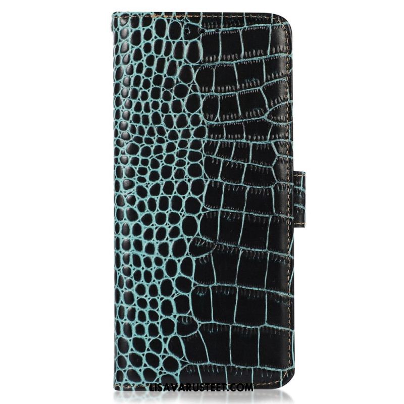 Kotelot Oppo A98 5g Khazneh Crocodile Style Rfid-esto