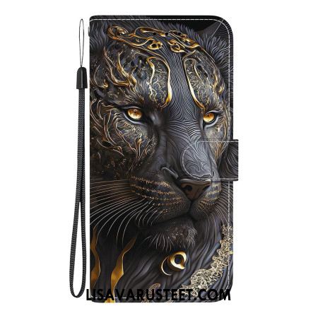 Kotelot Samsung Galaxy A17 4g / 5g Kultainen Ja Musta Leijona