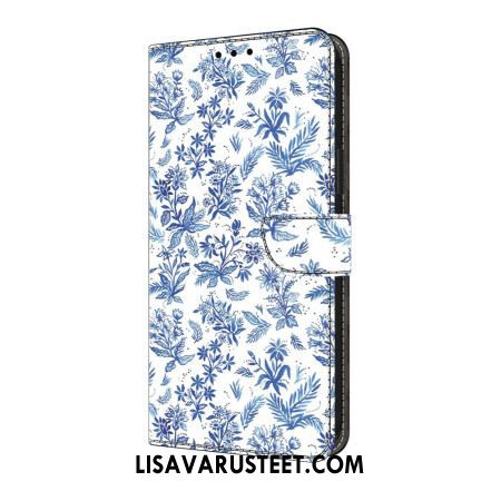 Kotelot Samsung Galaxy A17 4g / 5g Siniset Kukat Suojakuori