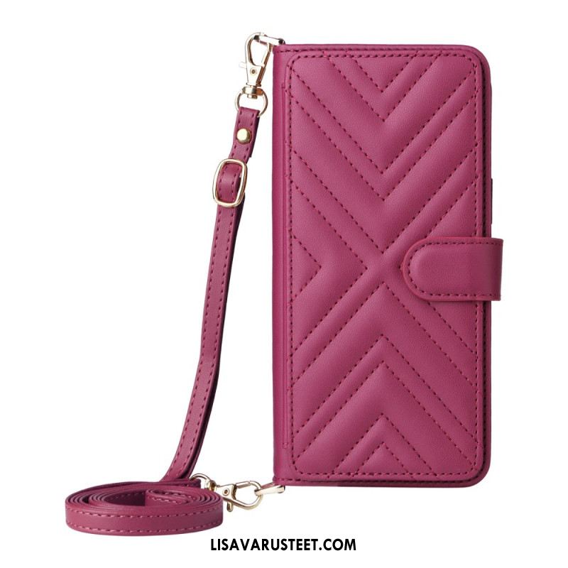 Kotelot Samsung Galaxy A17 4g / 5g Tikattu Olkahihnalla Ja Rannehihnalla