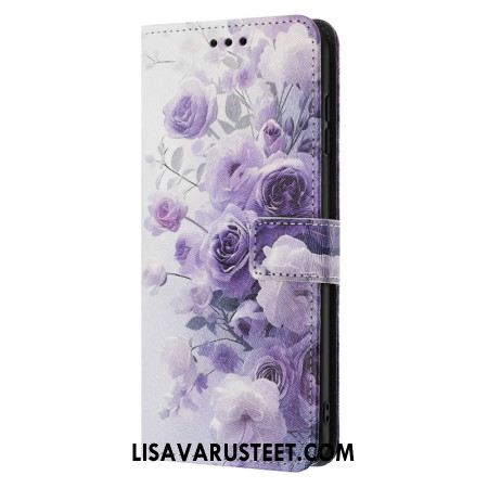 Kotelot Samsung Galaxy A17 4g / 5g Violetit Ruusut Suojakuori