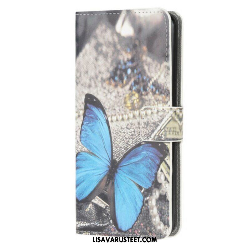 Kotelot Samsung Galaxy A42 5G Butterfly Prestige Blue