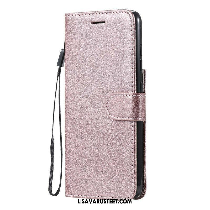 Kotelot Samsung Galaxy S21 FE Suojaketju Kuori Strappy Leather Effect