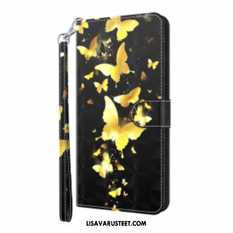 Kotelot Samsung Galaxy S21 Ultra 5G Keltaiset Perhoset