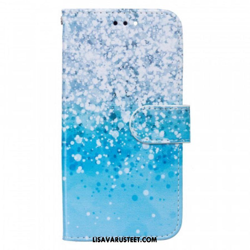 Kotelot Samsung Galaxy S22 Plus 5G Sininen Glitter Gradientti