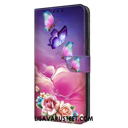 Kotelot Samsung Galaxy S25 Plus 5g Perhosia Ja Pieniä Kukkia