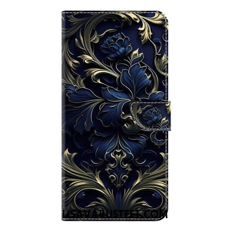 Kotelot Samsung Galaxy S25 Plus 5g Puhelinkuoret Metallinhohtoinen Sininen Kukka