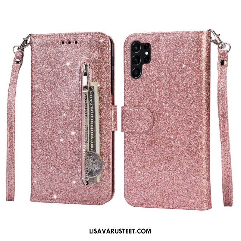 Kotelot Samsung Galaxy S25 Ultra 5g Kimaltava Pussi Hihnalla