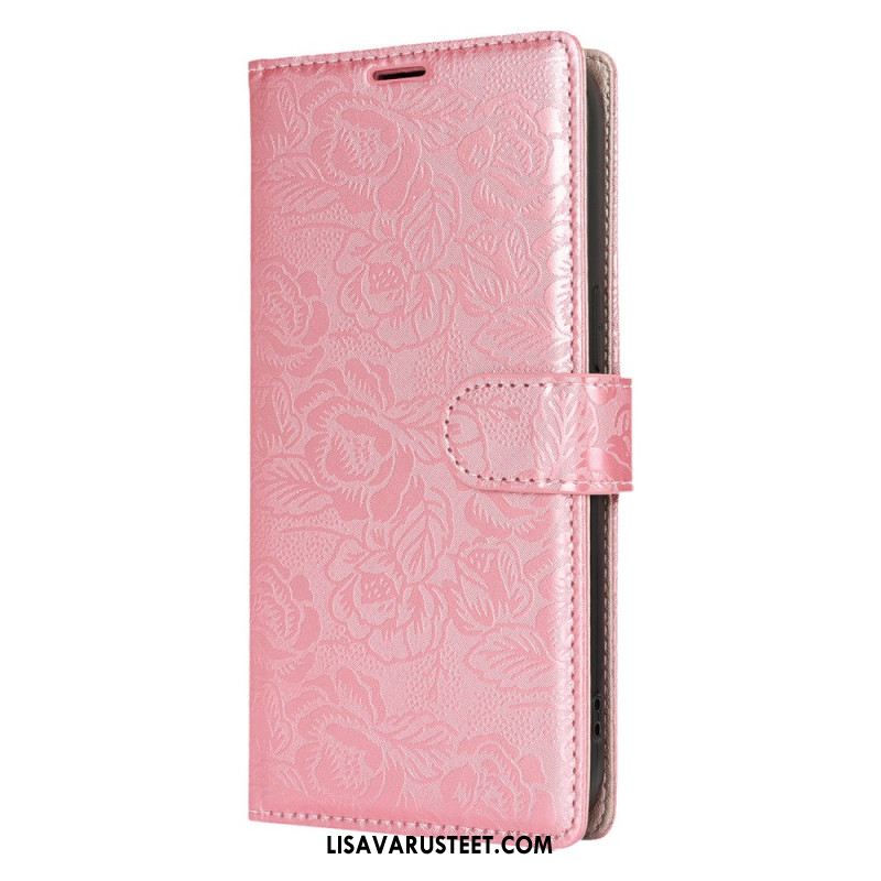 Kotelot Samsung Galaxy S25 Ultra 5g Kukkakuvio Hihnalla