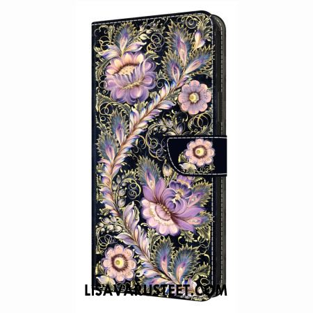 Kotelot Samsung Galaxy S26 Plus Puhelinkuoret Vintage-kultainen Rintanappikuvio