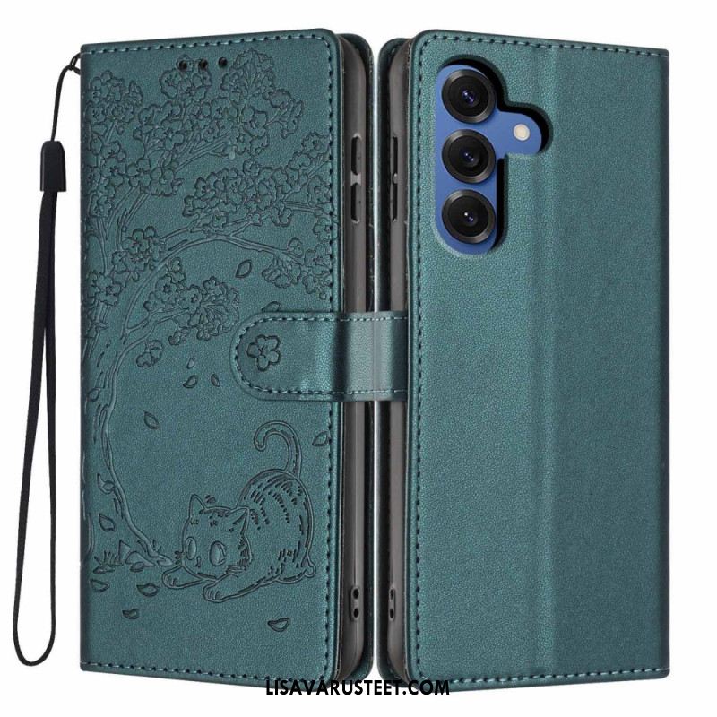 Kotelot Samsung Galaxy S26 Plus Puu- Ja Kissakuvioinen