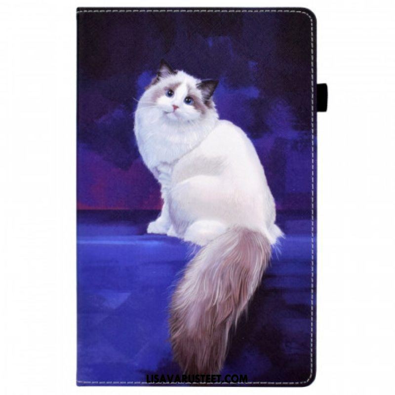 Kotelot Samsung Galaxy Tab A8 (2021) Valkoinen Kissa
