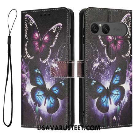 Kotelot Sony Xperia 10 Vii Puhelinkuoret Kaksi Perhosta