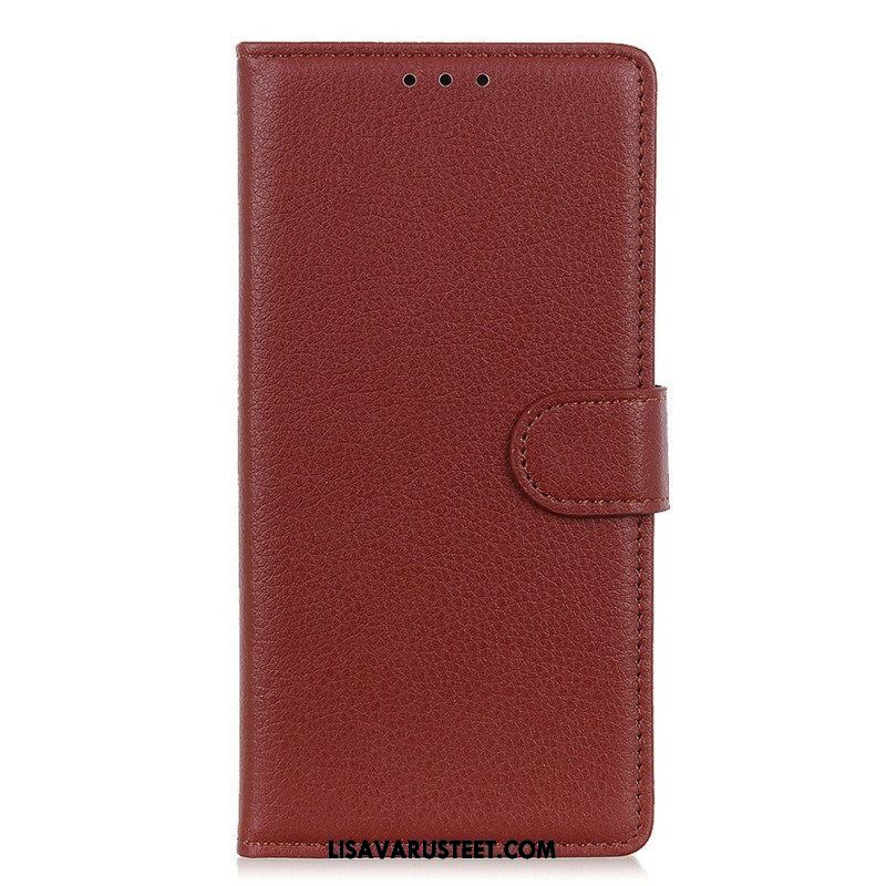 Kotelot Sony Xperia 5 IV Perinteinen Litchi Faux Leather