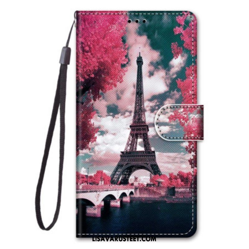 Kotelot Xiaomi 12 / 12X Suojaketju Kuori Eiffel-torni Hihnalla