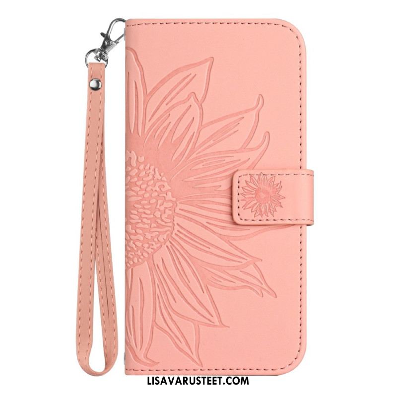 Kotelot Xiaomi 15 Ultra Auringonkukkakuvio Hihnalla Suojakuori