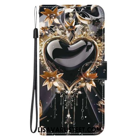 Kotelot Xiaomi 15t Musta Ja Kultainen Sydän