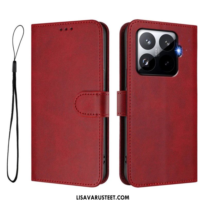 Kotelot Xiaomi 15t Pro Rfid-suojattu Nahkakuvioinen Suojakuori