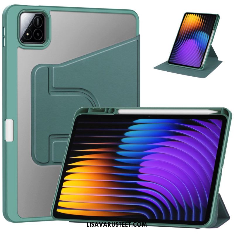 Kotelot Xiaomi Pad 7 / 7 Pro Nahkakuvioinen Ja Kääntyvä Jalusta