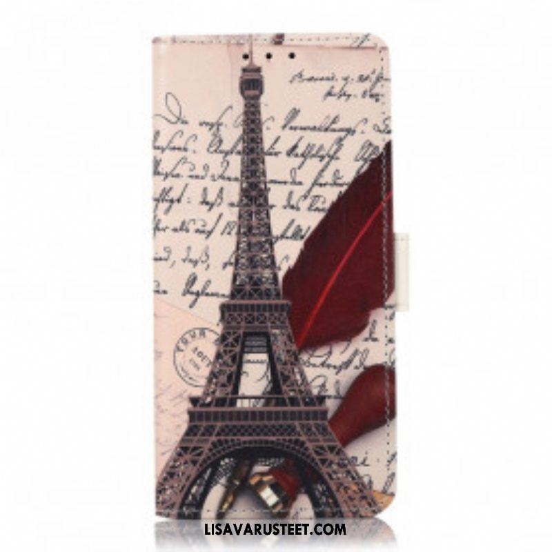 Kotelot Xiaomi Redmi Note 10 5G Runoilijan Eiffel-torni
