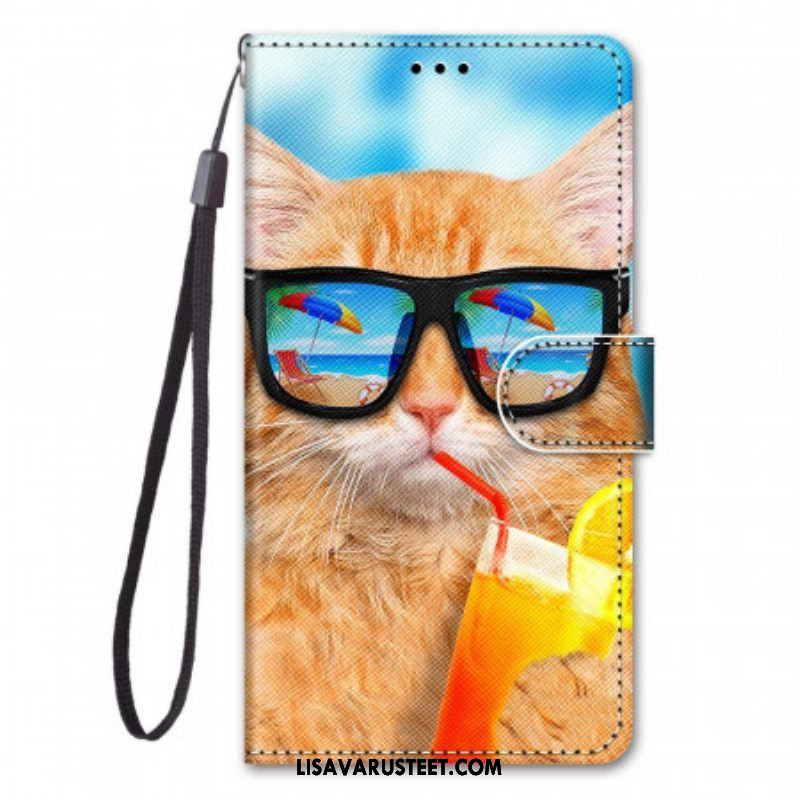 Kotelot Xiaomi Redmi Note 11 Pro Plus 5G Suojaketju Kuori Strappy Star Cat