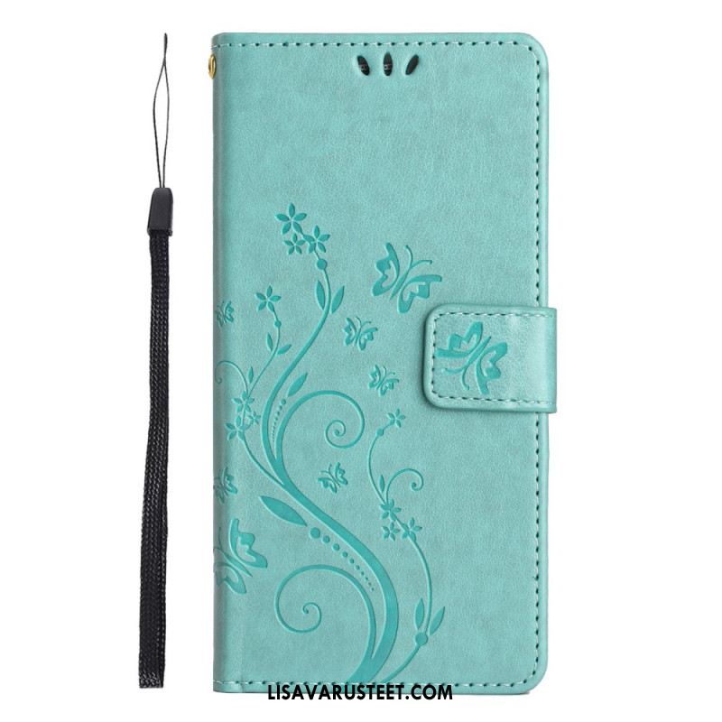 Kotelot Xiaomi Redmi Note 14 5g Kukkia Ja Perhosia