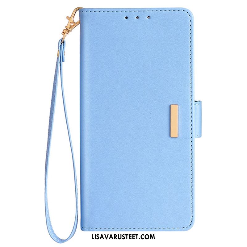 Kotelot Xiaomi Redmi Note 14 5g Rfid-suojausteknologialla Ja Kultaisella Soljella