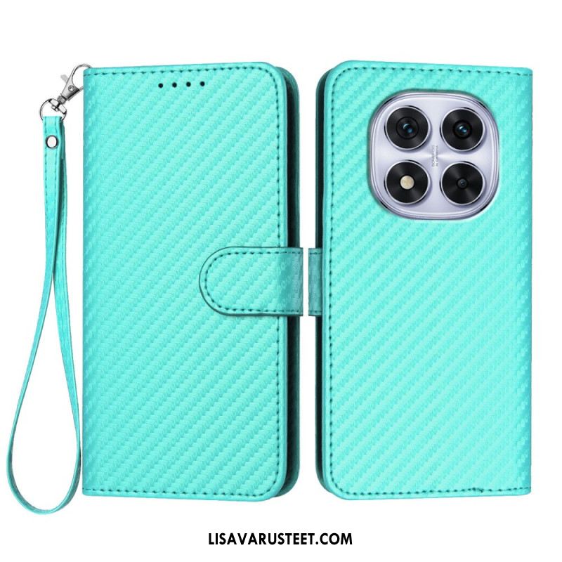 Kotelot Xiaomi Redmi Note 14 Pro 4g Hiilikuitukuvioinen Hihnalla