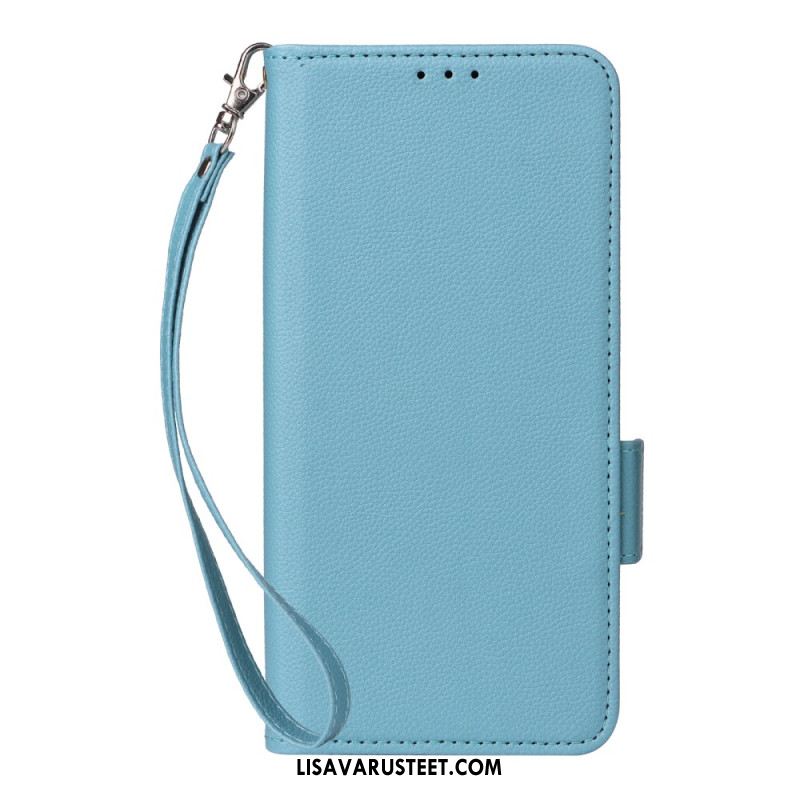 Kotelot Xiaomi Redmi Note 14 Pro 4g Litsikuvioinen Tekonahkahihna