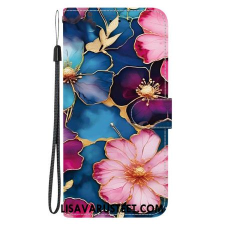 Kotelot Xiaomi Redmi Note 15 Pro 5g Siniset Ja Kultaiset Kukat