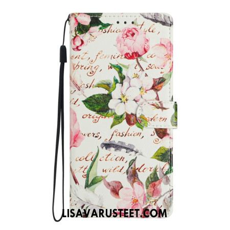 Kotelot Xiaomi Redmi Note 15 Pro Plus 5g Puhelinkuoret Vihreät Kukat Ja Lehdet