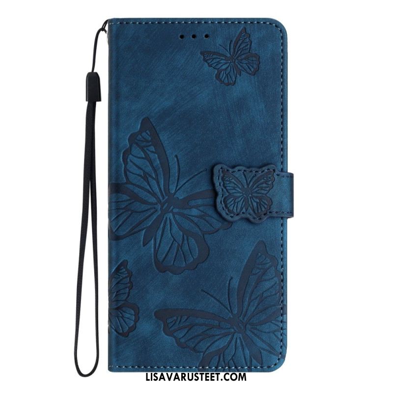 Kuoret Samsung Galaxy S25 5g Edge Mokkanahkainen Perhosefekti