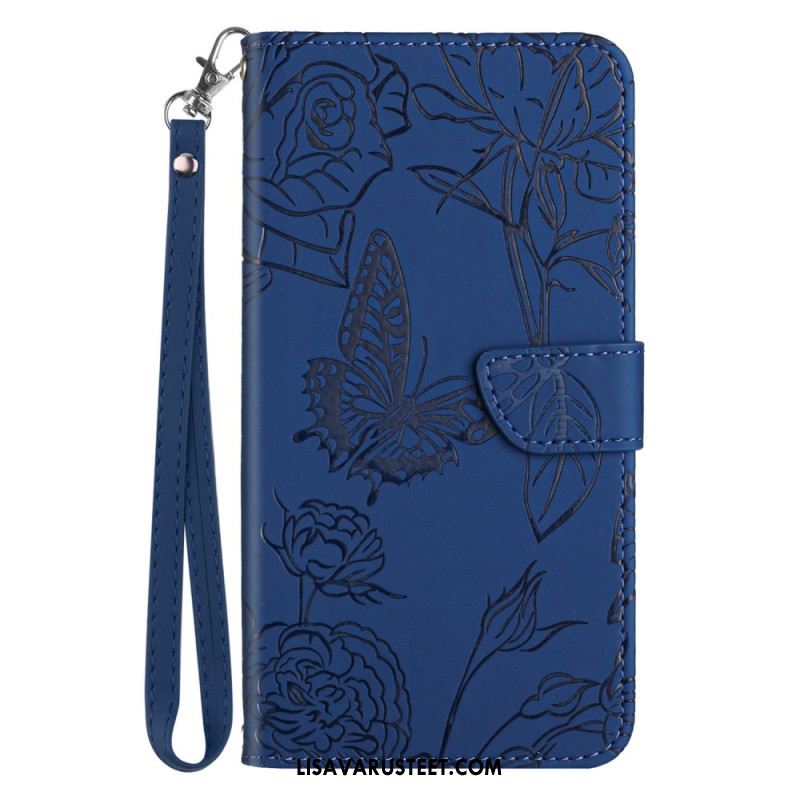 Kuoret Samsung Galaxy S25 5g Edge Perhoskuvio Ja Hihna