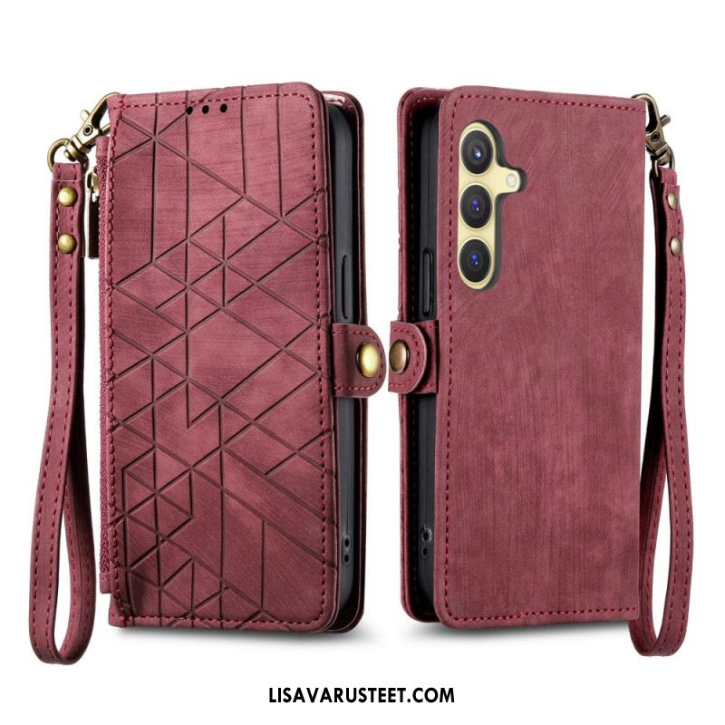 Kuoret Samsung Galaxy S25 Plus 5g Geometrinen Lompakko