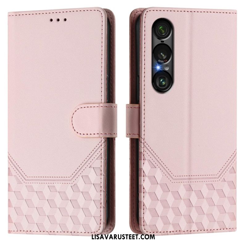 Kuoret Sony Xperia 1 Vii Rfid-suojattu Hunajakennokuvio