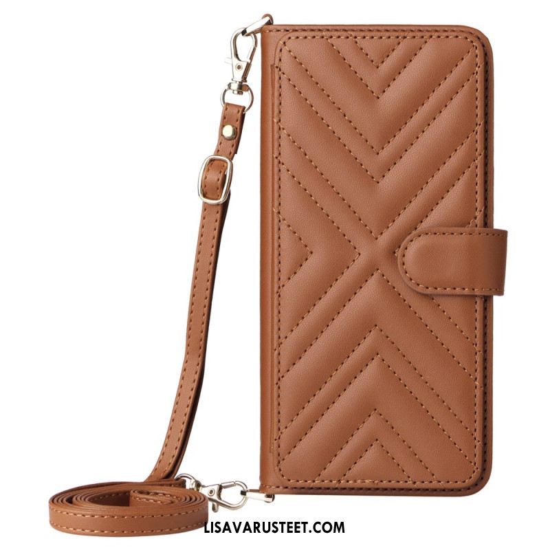 Kuoret Xiaomi Redmi Note 14 4g Premium-lompakko Hihnalla Ja Olkahihnalla