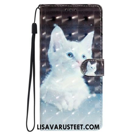 Kuoret Xiaomi Redmi Note 14 Pro Plus 5g 3d-valkoinen Kissa