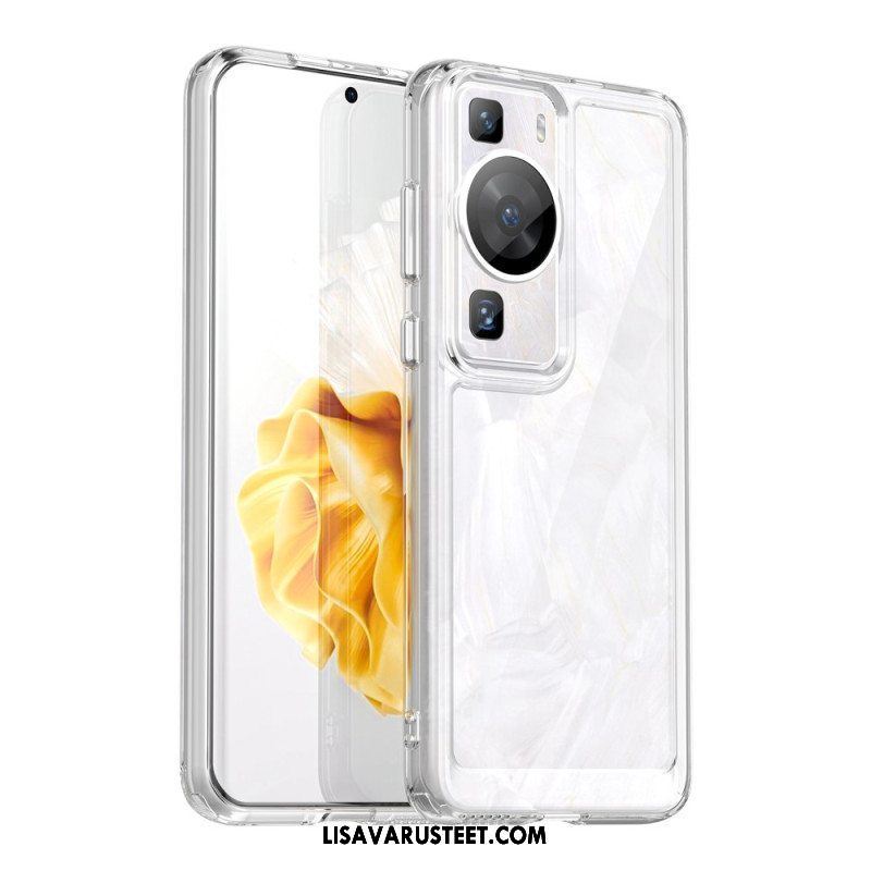 Kuori Huawei P60 Pro Läpinäkyvä Hybridi