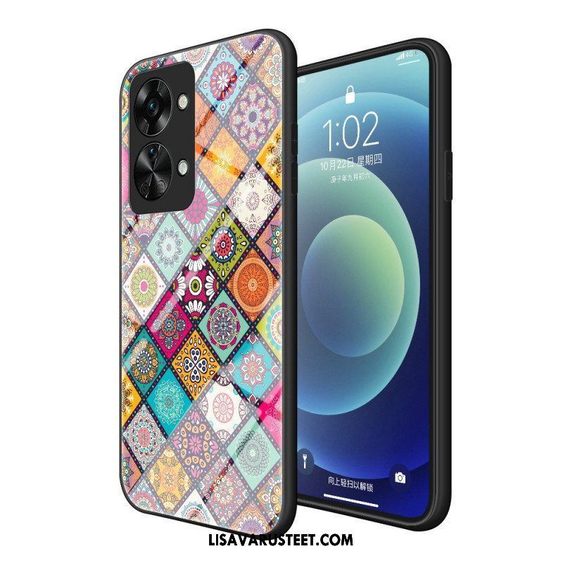 Kuori OnePlus Nord 2T 5G Patchwork Magneettipidike