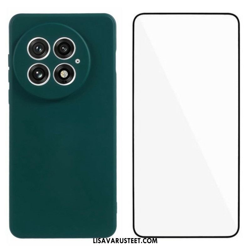 Kuori Oneplus 13 2-in-1 Joustava Silikoninäyttö Karkaistulla Lasilla