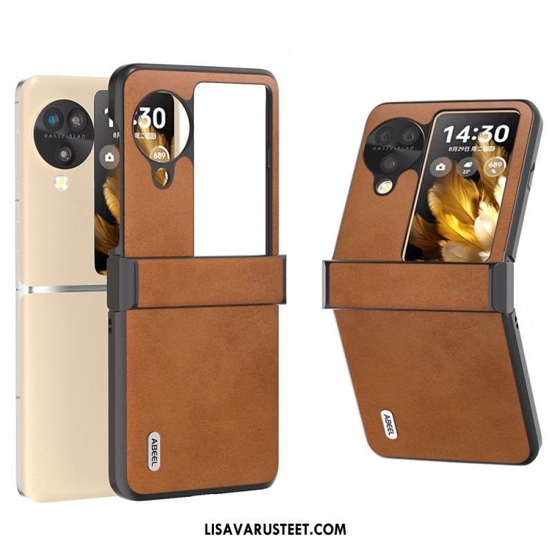 Kuori Oppo Find N3 Flip Abeel-nahkaefekti