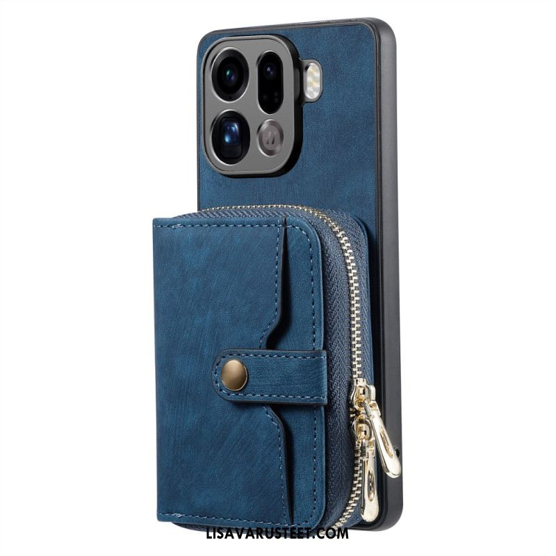 Kuori Oppo Find X9 Pro 5g Vetoketjullinen Korttikotelo Ja Olkahihna Suojakuori